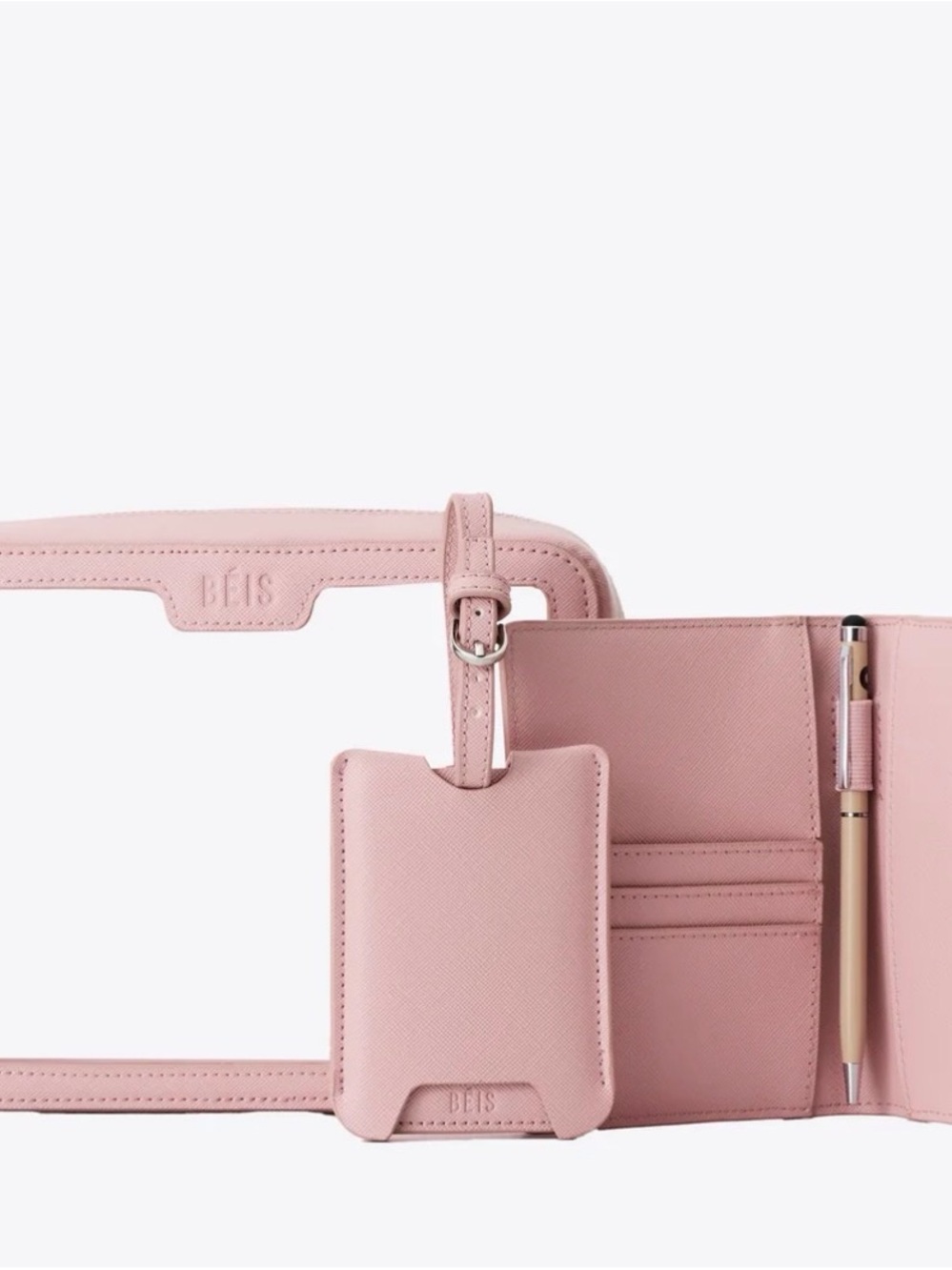 BEIS Blush Pink Travel Accessory Set - Picture 2 of 5